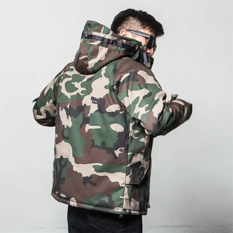 Winter Camouflage Cotton Jacket Men