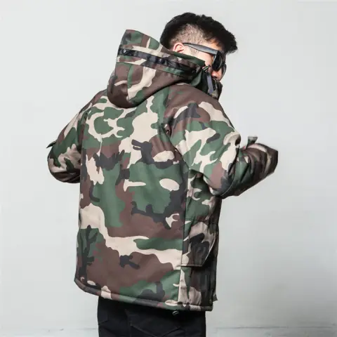 Winter Camouflage Cotton Jacket Men