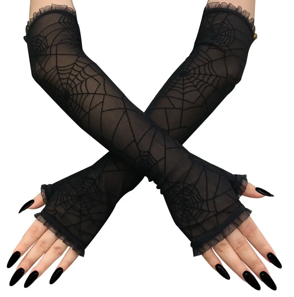 Spider Web Gloves Halloween Decoration