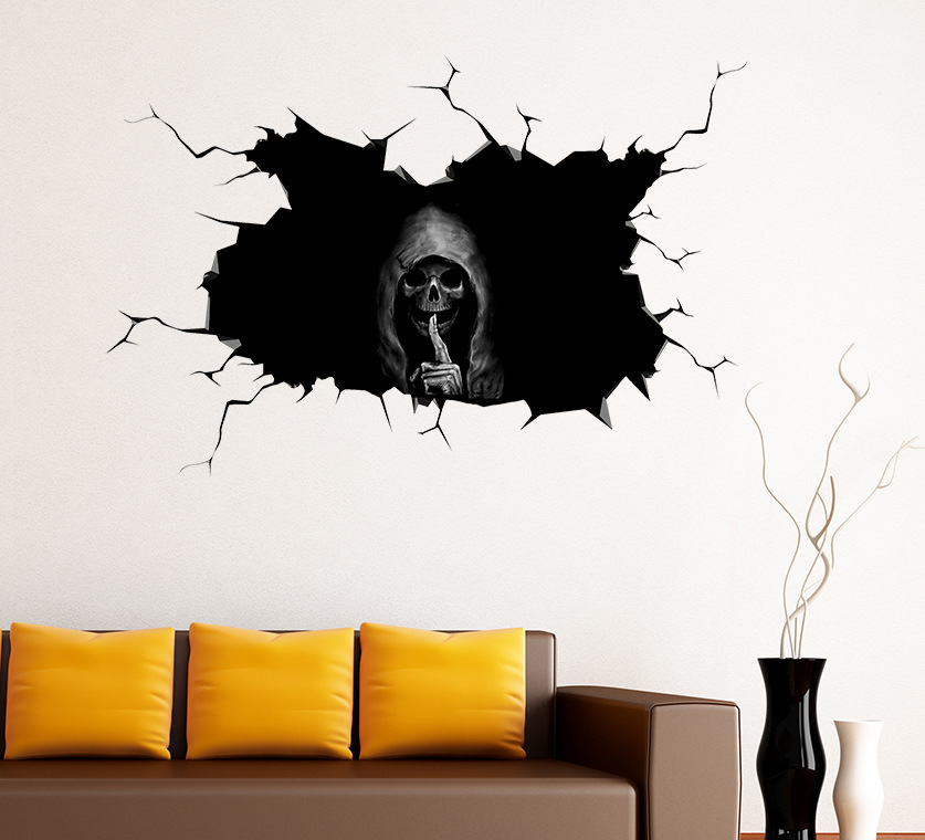 Halloween Skull Wall Sticker (20X30cm)