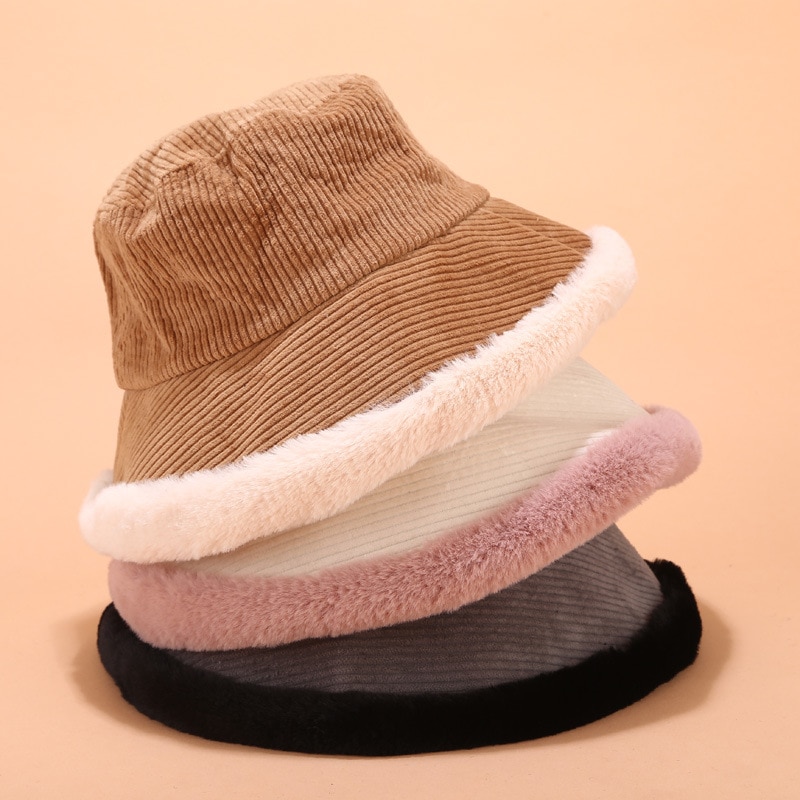 Corduroy Japanese Vintage cover basin hat