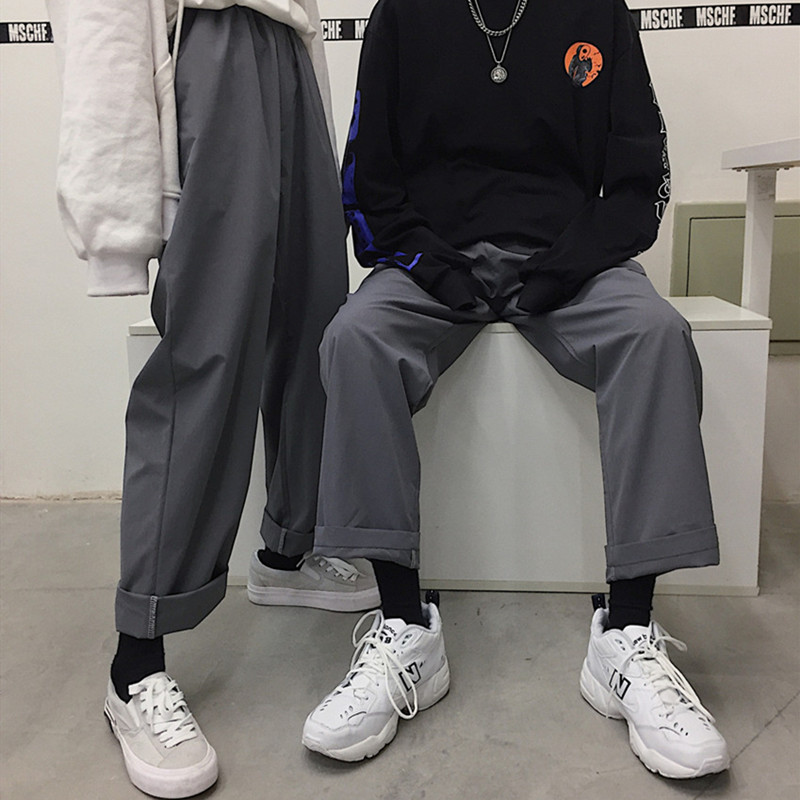 Casual suit straight trousers