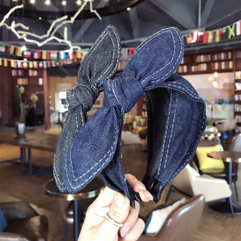 Bow tie hair band headband