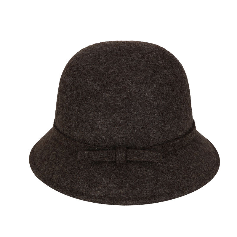 Outdoor pure wool basin hat