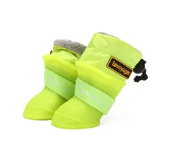 Non-slip Waterproof Dog Shoes - Green - View 1
