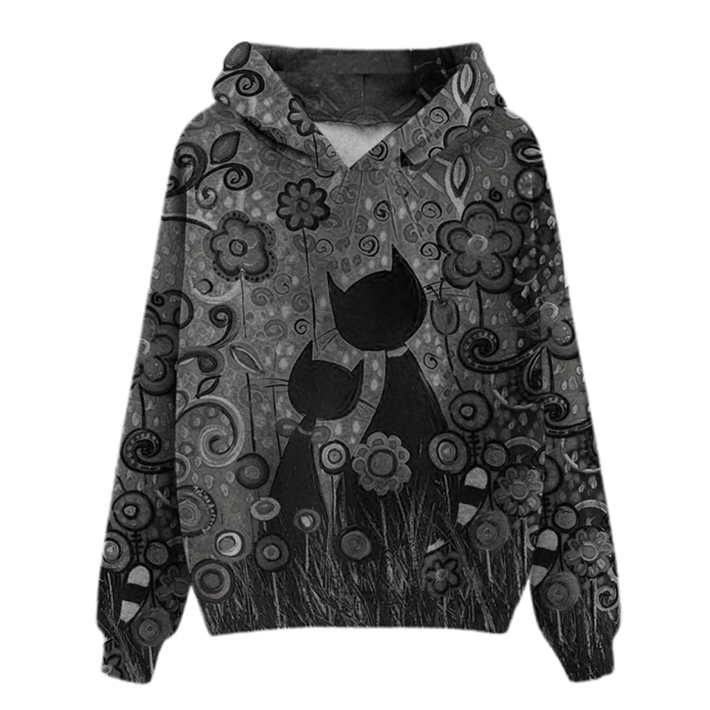Women's printed Cat Sweater