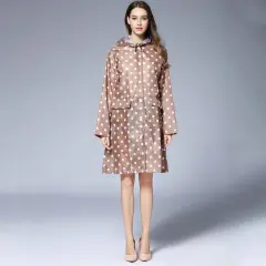 Breathable travel raincoat - Brown - View 1