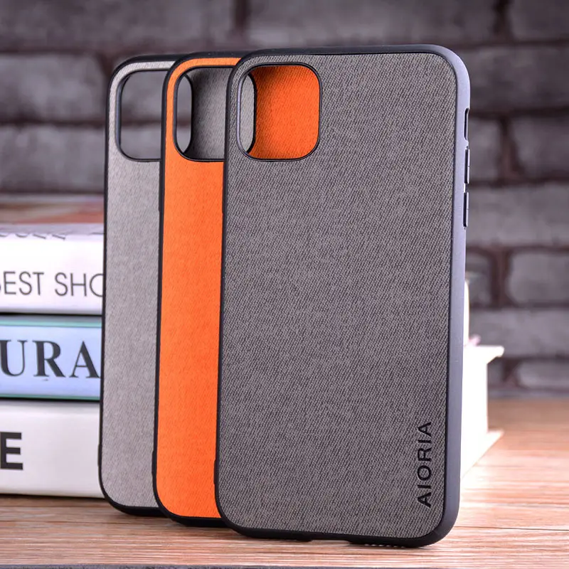 Business Real Fabric Mobile Phone Case