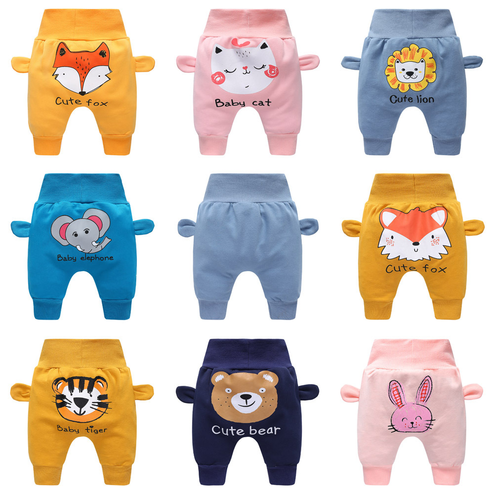 Baby high waist belly protection trousers