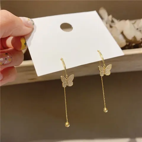 Premium Sense Tassel Earrings Butterfly