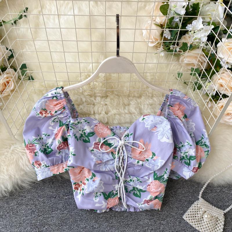 Girls puff sleeve top