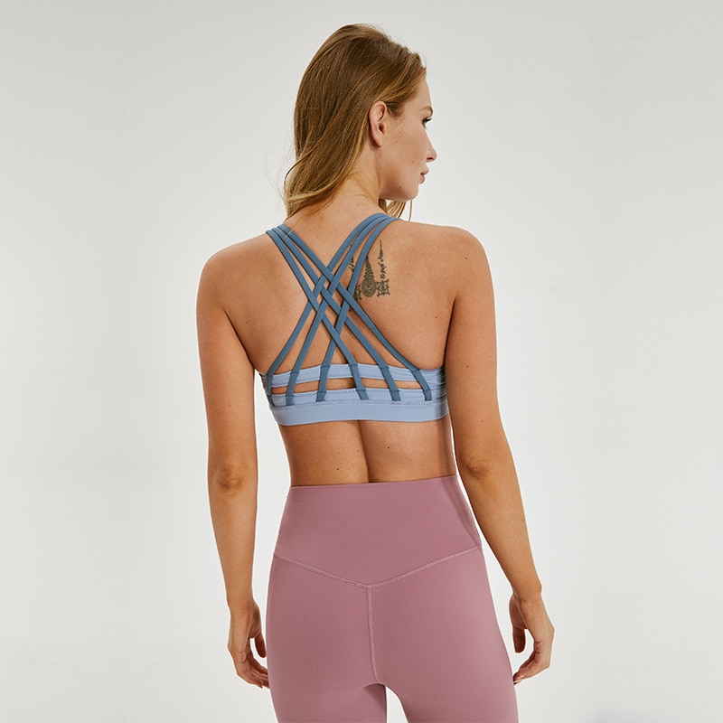 Contrast shockproof yoga vest