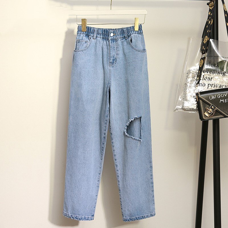 Ladies ripped jeans Blue - Shop at LoveMi