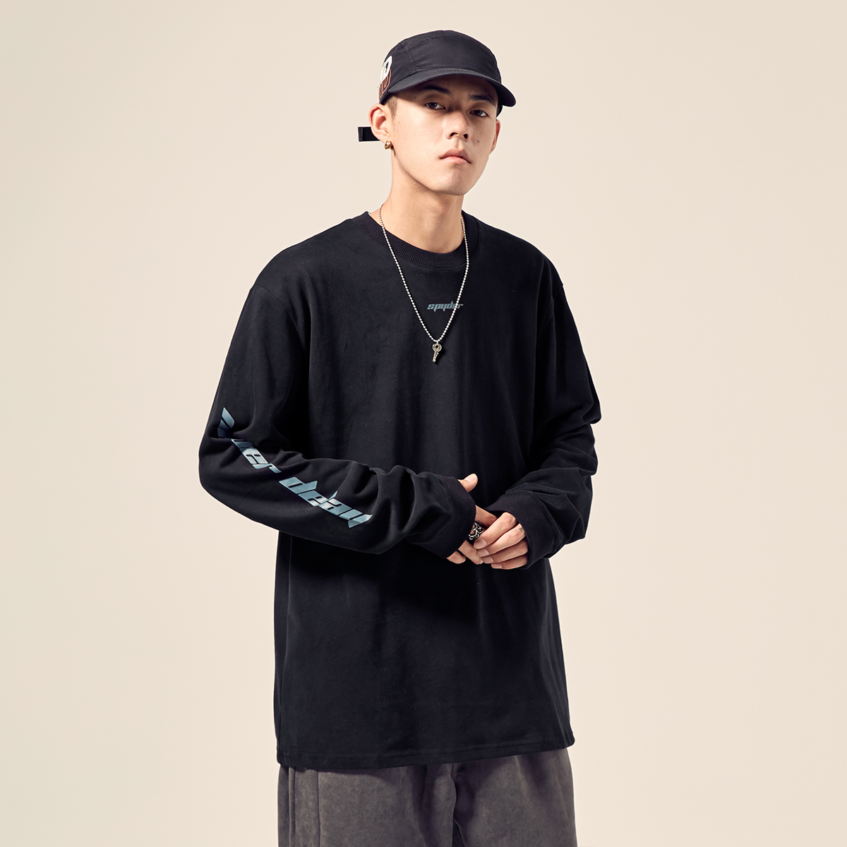 Letter print long sleeve