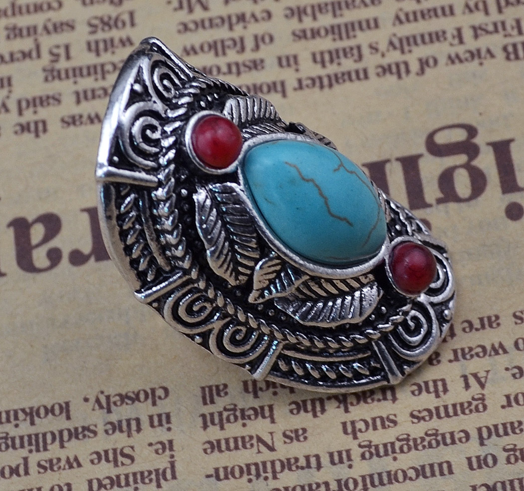 Fashion turquoise vintage ring