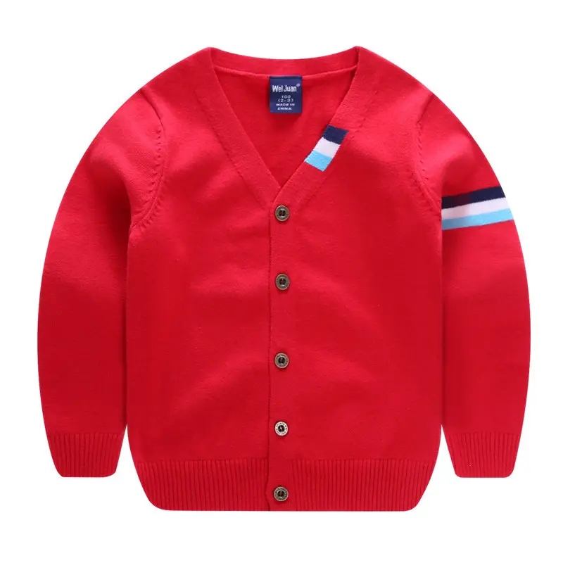 Boys Thin Striped Cardigan