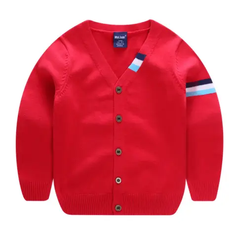 Boys Thin Striped Cardigan