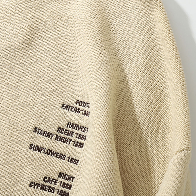 Flower sweater pullover wool coat