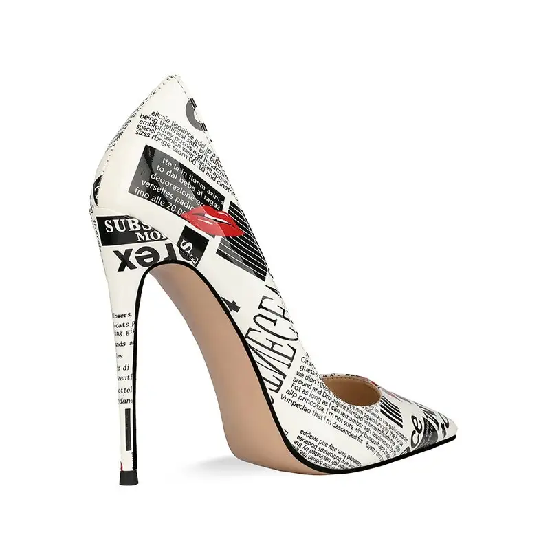 Doodle fashion high heels