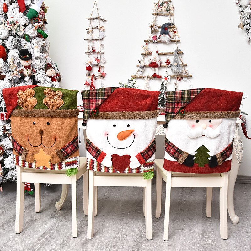Christmas embroidery chair cover — image 1