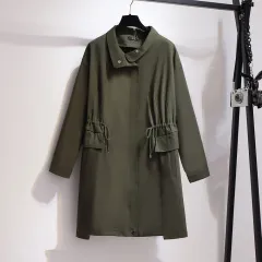 Trench coat jacket - Military Green - View 1