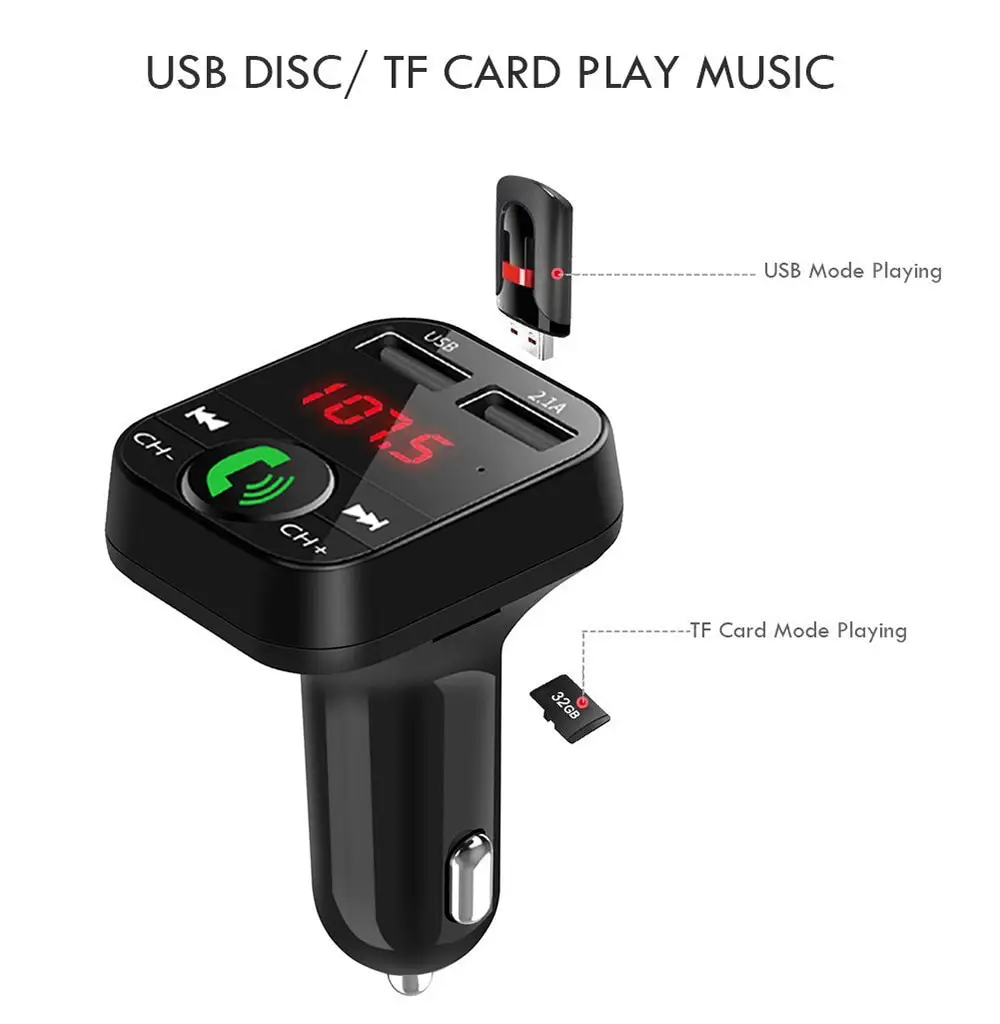 FM Transmitter Car Charger Receiver