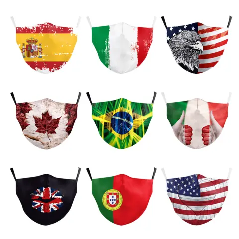 Children's Flag Calico Mask