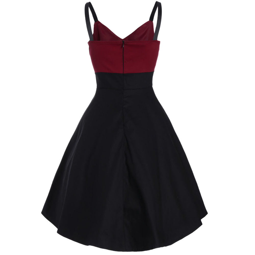 Button Sling Slim Dress