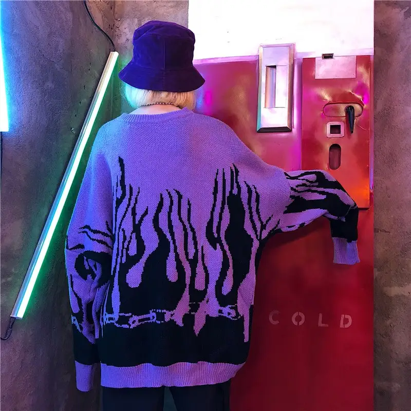 Loose bat sleeve pullover