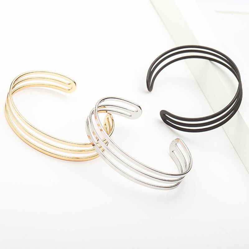 Face bracelet fashion all-match three-layer bracelet