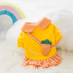 New Cat Dog Cute Backpack Pet Clothes - Carrot - View 1