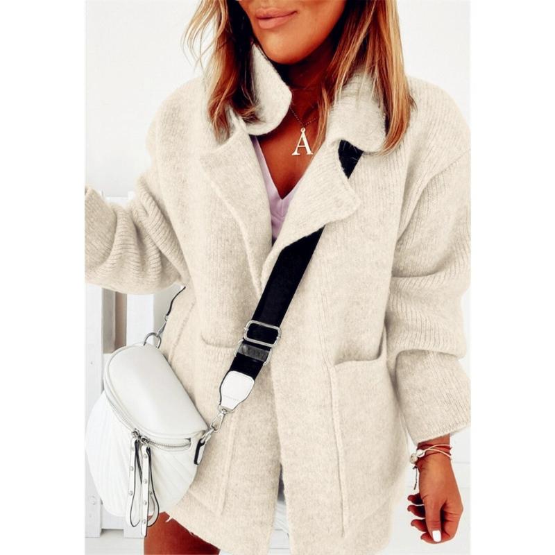 Women's knitted cardigan sweater coat