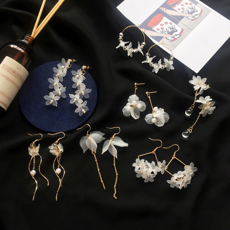 Korean forest flower earrings