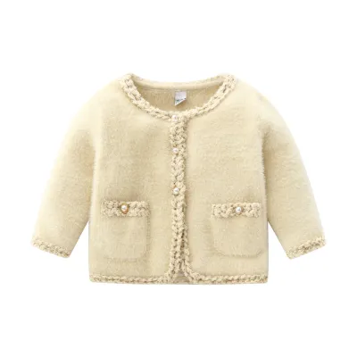 Little fragrance long-sleeved knitted cardigan