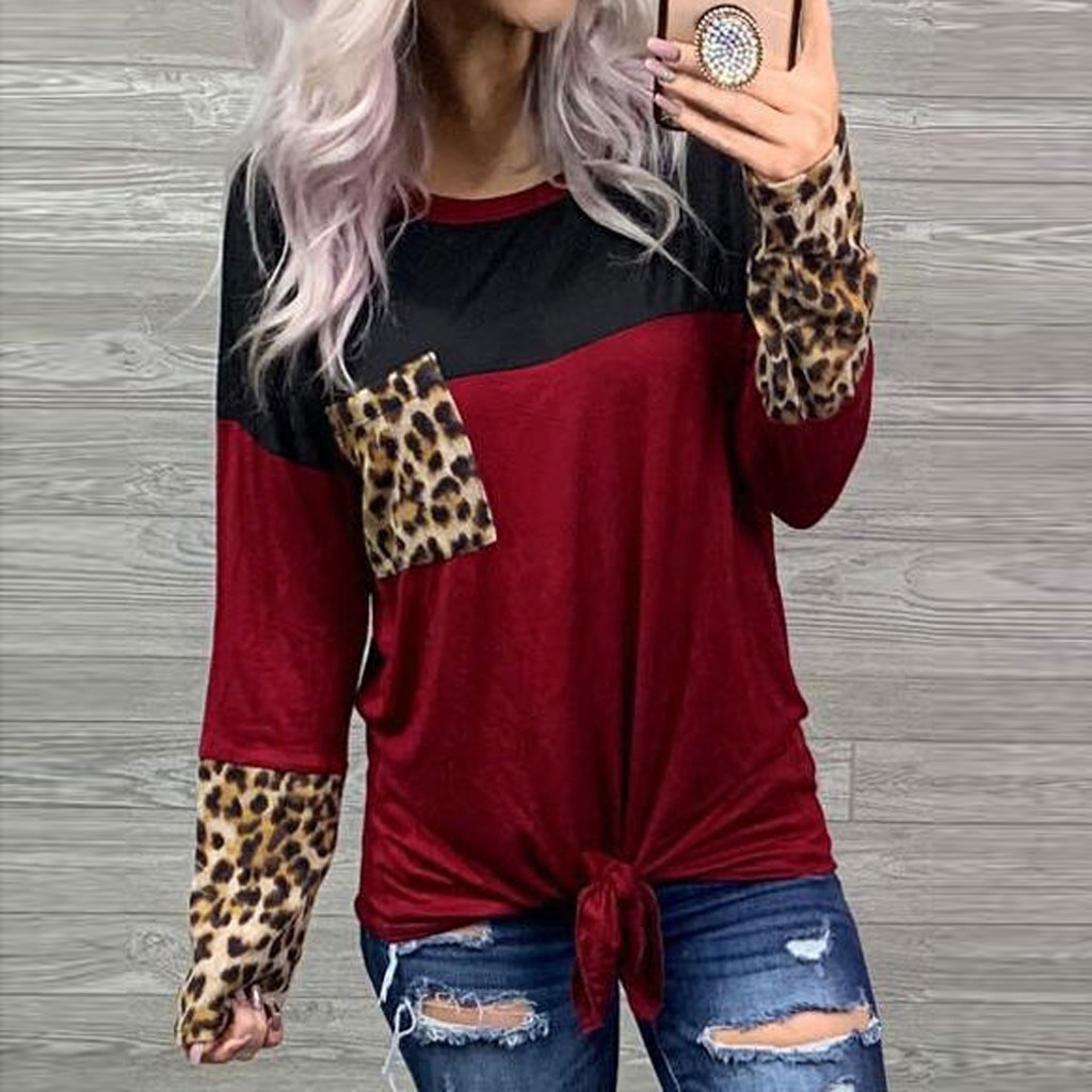 Pocket Leopard Print T-shirt