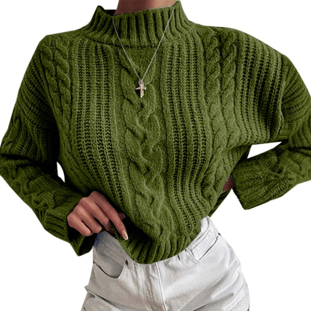 Knitted turtleneck sweater