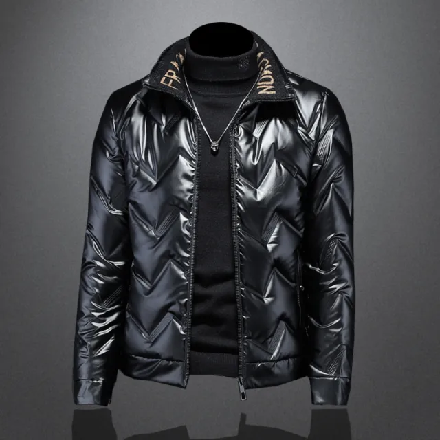 Motorcycle jacket down jacket Black - Shop at LoveMi