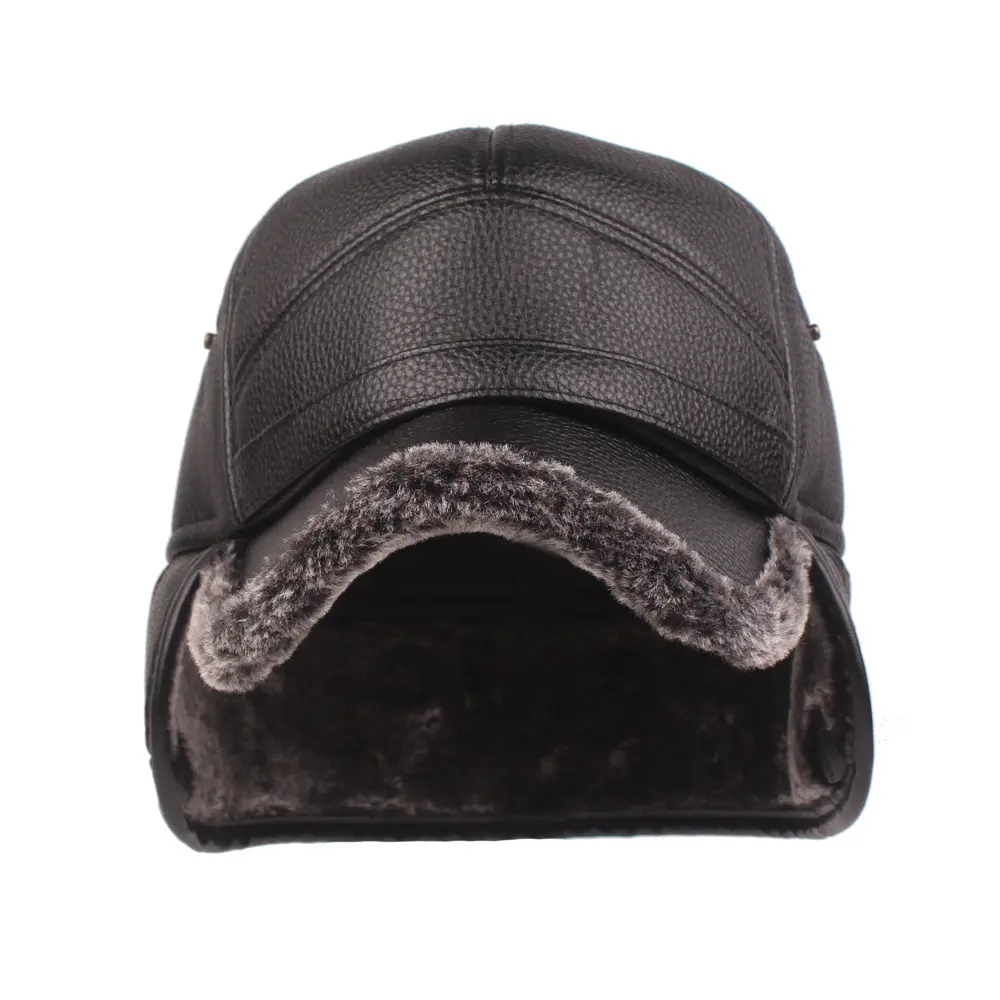 Leather cap men's