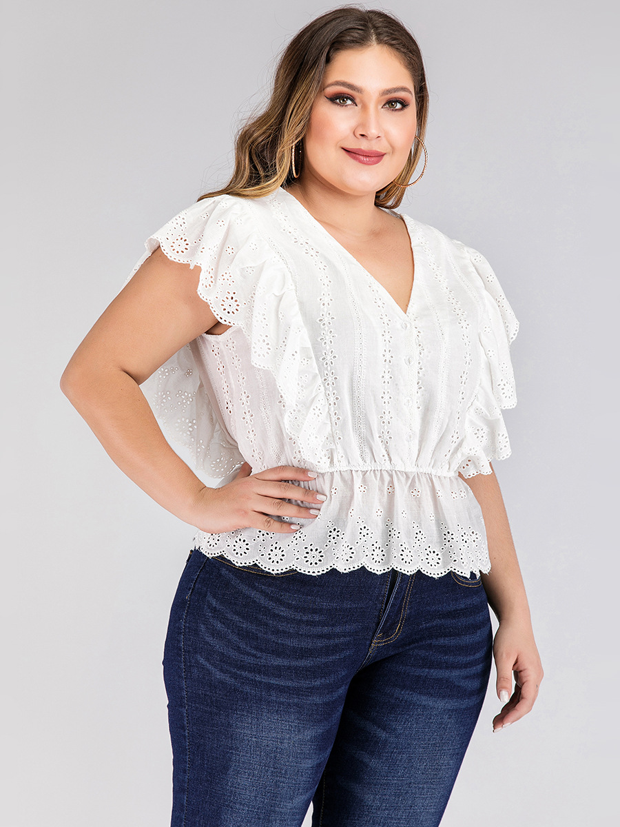 Ruffled waist short sleeves