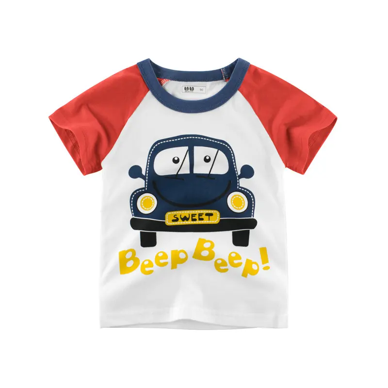 Summer Boy Cartoon Short Sleeve T-shirt