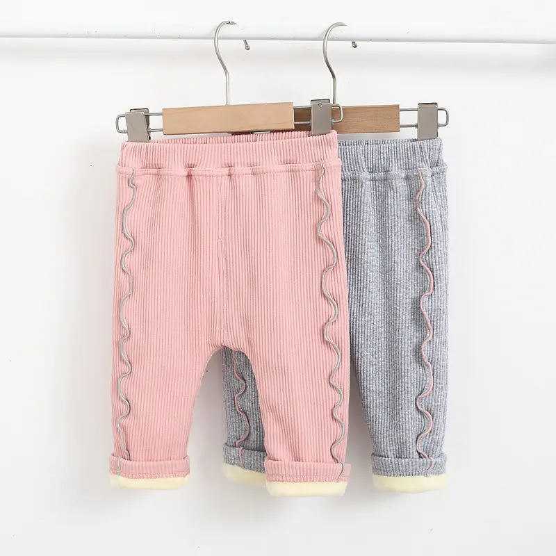 Fleece Denim Lace Trousers