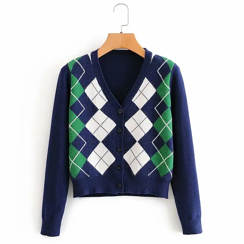 Long sleeve knitted cardigan