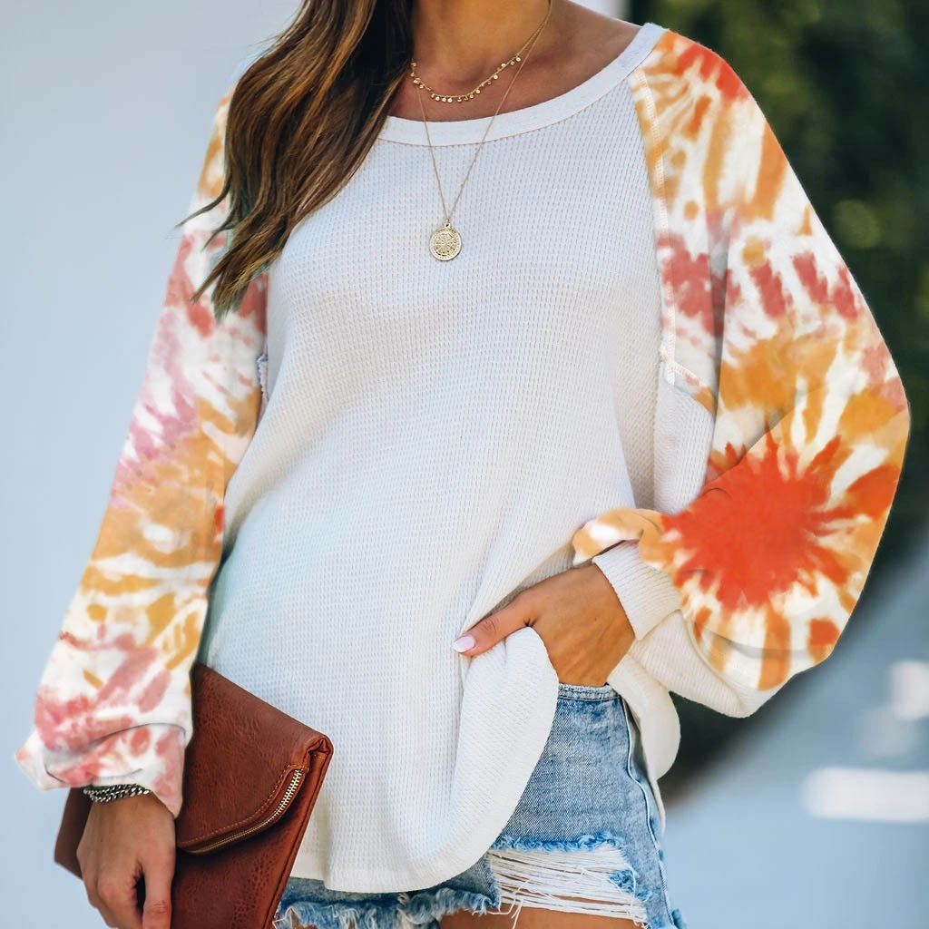Long sleeve round neck sweater T-shirt