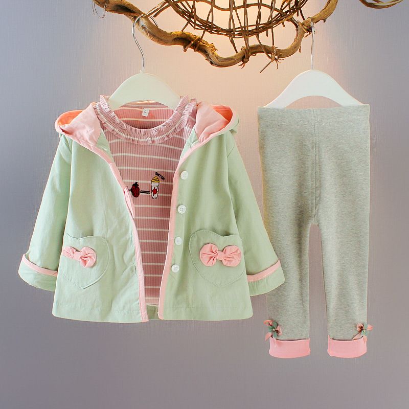 Cartoon three-piece
