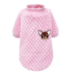 Winter Soft Warm Pet Dog Jacket Coat Dog Clothes Puppy Kitten Clothing For Small Medium Dogs - Pink - View 1