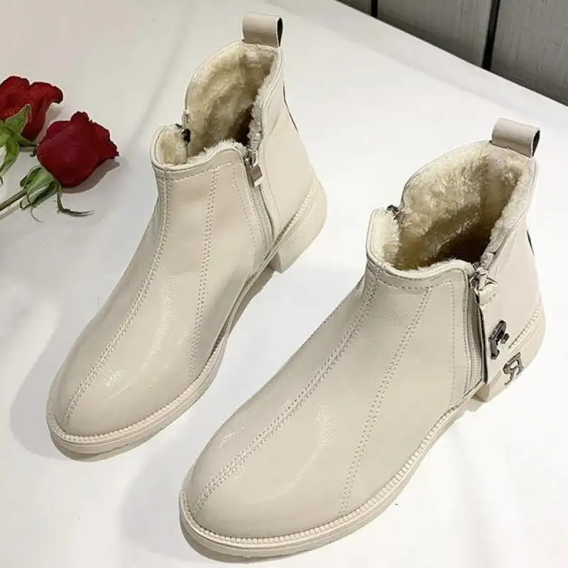 All-match fashion thick heel casual Martin boots