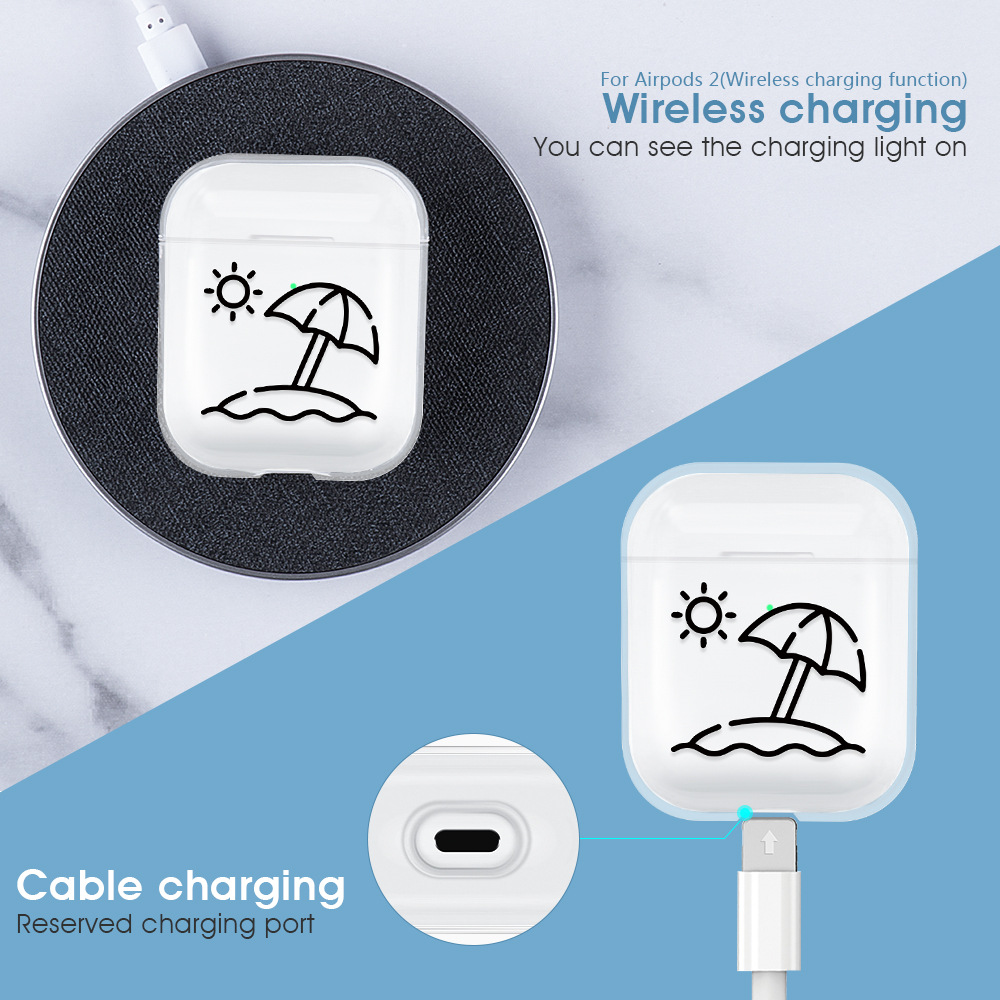Compatible with Apple, airpods Wireless Bluetooth headset protective cover/Storage Box