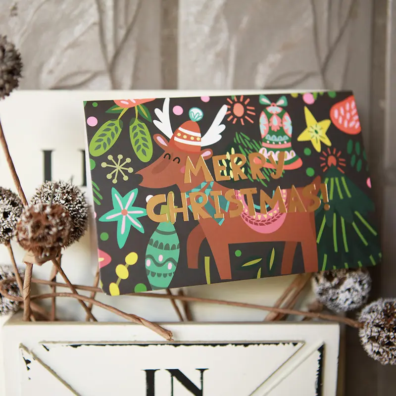 Christmas wishes card greeting