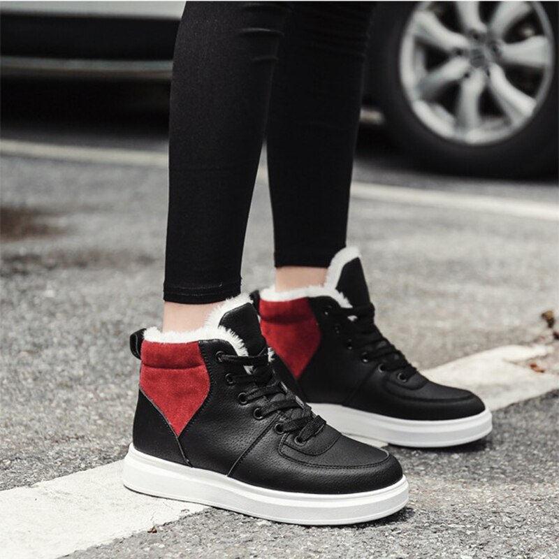 Plus fleece warm flat shoes