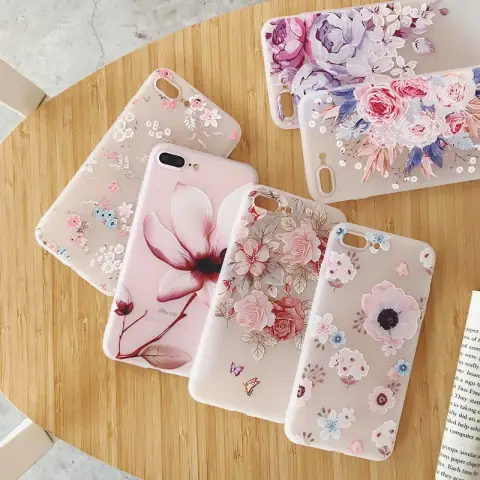 Painted Embossed Phone Case